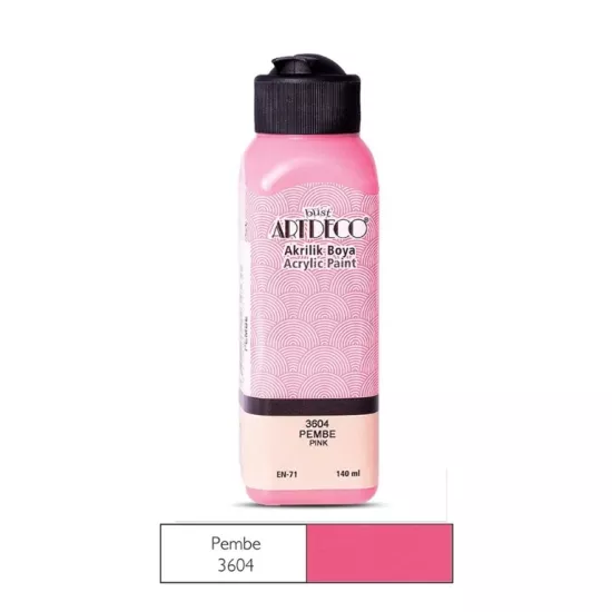 LİSANS ARTDECO AKRİLİK BOYA 140 ML PEMBE
