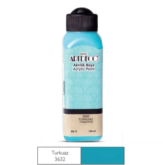 LİSANS ARTDECO AKRİLİK BOYA 140 ML TURKUAZ