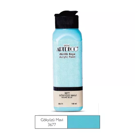 LİSANS ARTDECO AKRİLİK BOYA 140 ML GÖKYÜZÜ MAVİ