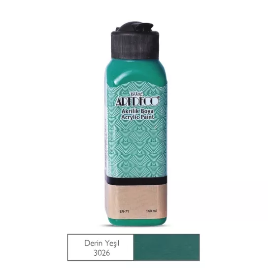 LİSANS ARTDECO AKRİLİK BOYA 140 ML DERİN YEŞİL