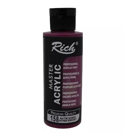 RİCH AKRİLİK BOYA 120 CC ANTİK BORDO
