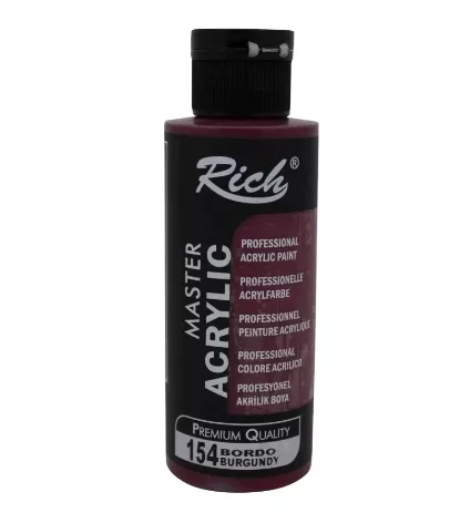 RİCH AKRİLİK BOYA 120 CC BORDO