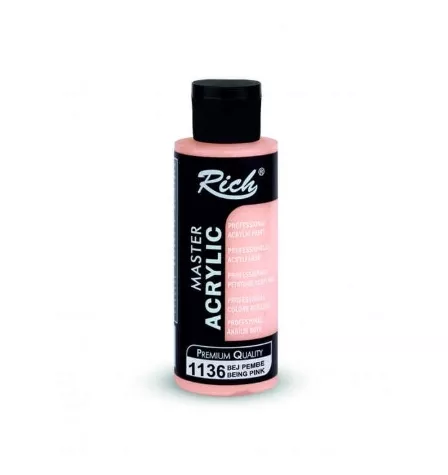 RICH MASTER AKRİLİK 120 CC BEJ PEMBE