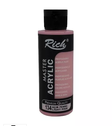 RICH AKRİLİK BOYA 120 CC AÇIK PEMBE