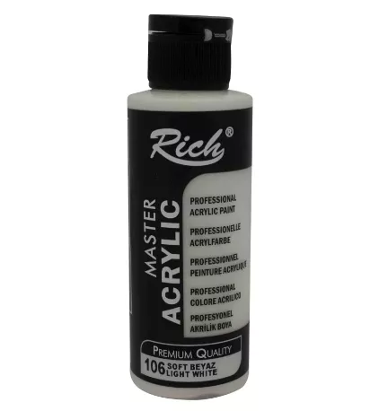 RICH AKRİLİK BOYA 120 CC SOFT BEYAZ