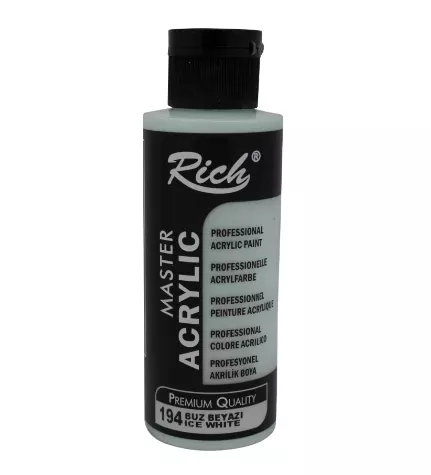 RİCH AKRİLİK BOYA 120 CC BUZ BEYAZI