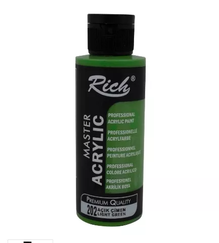 RİCH AKRİLİK BOYA 120 CC AÇIK ÇİMEN