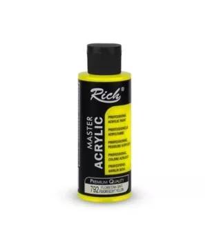 RİCH AKRİLİK FLORASAN BOYA 120 CC SARI