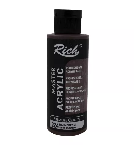 RİCH AKRİLİK BOYA 120 CC KAHVERENGİ