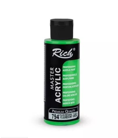 RİCH AKRİLİK FLORASAN BOYA 120 CC YEŞİL