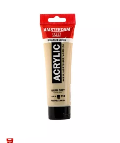 AMSTERDAM ACRYLİC TUBE 120 ML WARM GREY 718