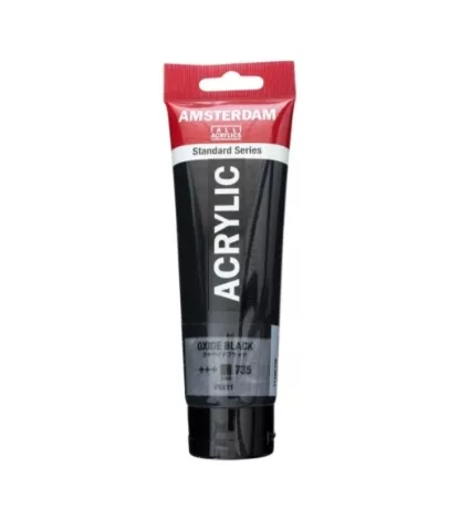 AMSTERDAM ACRYLİC TUBE 120 ML OXİDE BLACK 735