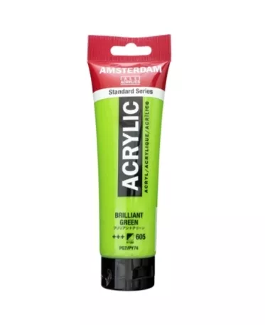 AMSTERDAM ACRYLİC TUBE 120 ML BRİLLİANT GREEN 605