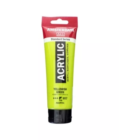 AMSTERDAM ACRYLİC TUBE 120 ML YELLOWİSH GREEN 617