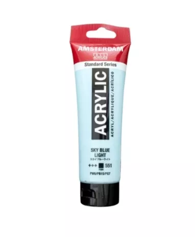 AMSTERDAM ACRYLİC TUBE 120 ML SKY BLUE LİGHT 551