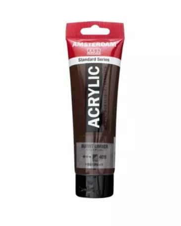 AMSTERDAM ACRYLİC TUBE 120 ML BURNT UMBER 409