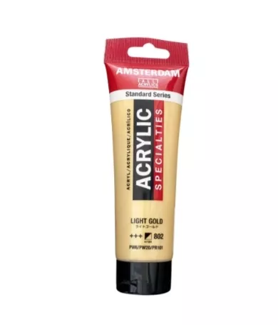 AMSTERDAM ACRYLİC TUBE 120 ML LİGHT GOLD 802