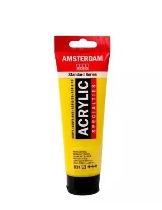 AMSTERDAM ACRYLİC TUBE 120 ML METALLİC YELLOW 831