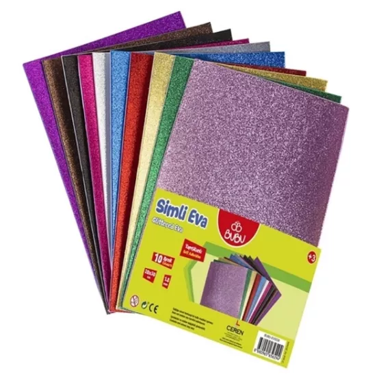 BU-BU SİMLİ YAPIŞKANLI EVA 20X30CM.10 RENK