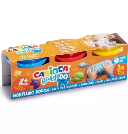 CARİOCA BEBEK OYUN HAMURU 75 GR 3 RENK 1+ YAŞ