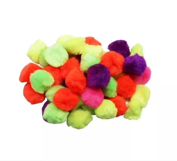 BU-BU FOSFORLU PONPON 3CM 50’Lİ KARMA