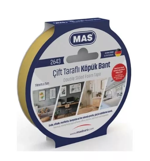 MAS ÇİFT TARAFLI BANT 19MM 5MM