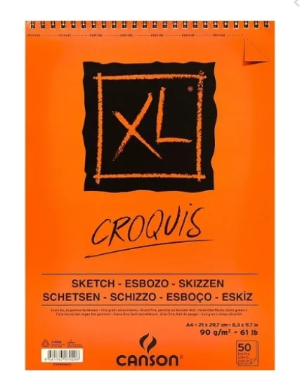 CANSON CROQUIS XL ALBÜM A4 90GR ÜSTEN SPR.50YP