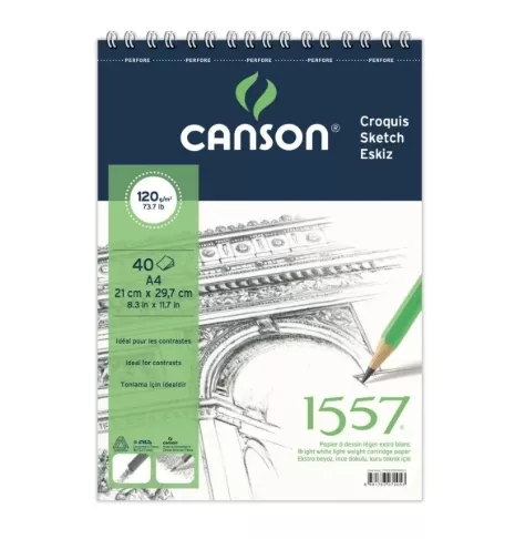 CANSON ÇİZİM BLOK A4 120 GR. 40 YP.