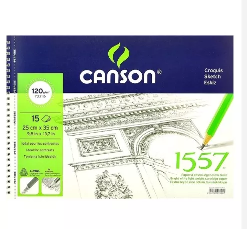 CANSON RESİM ÇİZİM BLOK 25X35 120GR 15YP
