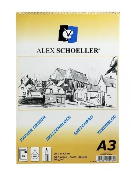ALEX SCHOELLER SPR. ESKİZ BLOK A3 90 GR 60 YAPRAK