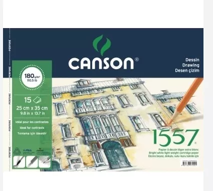 CANSON ÇİZİM VE RESİM BLOK 25X35 180GR 15YP