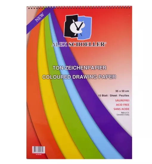 ALEX SCHOELLER SPRİRALLİ FON BLOKLAR 35*50 160 GR