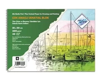 ART LİVA 200 GR. 35 X 50 CM SANATSAL BLOK RESİM 