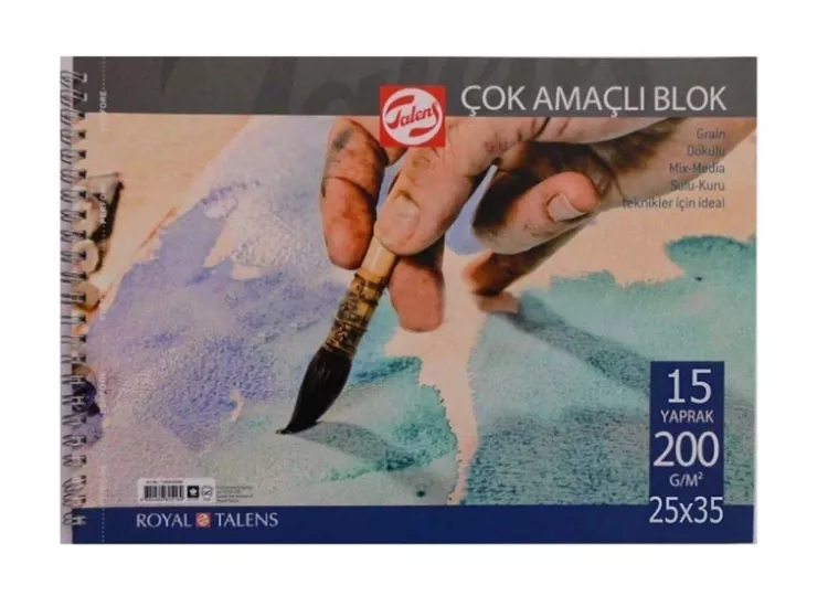 TALENS ÇOK AMAÇLI RESİM BLOKLARI 25*35 200GR 15 