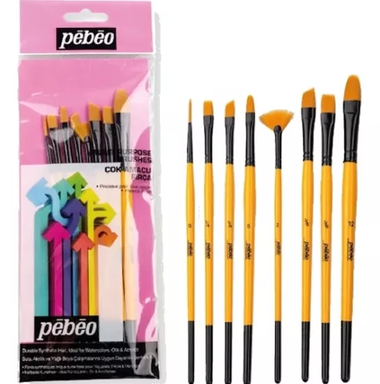 PEBEO SET-4 8Lİ FIRÇA SETİ (0-2-4-8-2-10-6-18) YE