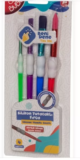 BU BU SİLİKON FIRÇA TUTACAKLI 4 LÜ