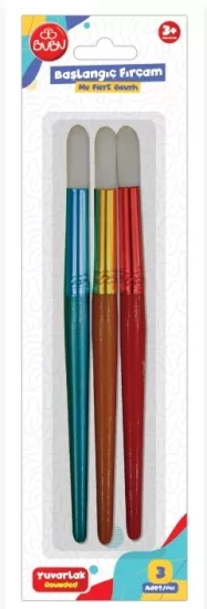 BU-BU BAŞLANGIÇ FIRCAM YUVARLAK UÇ 3 PARÇA