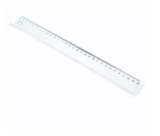 MAS PLASTİK CETVEL ŞEFFAF 30 CM
