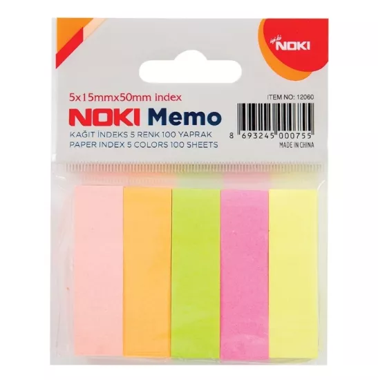 NOKİ MEMO KAĞIT İNDEKS 5 RENK 100YP