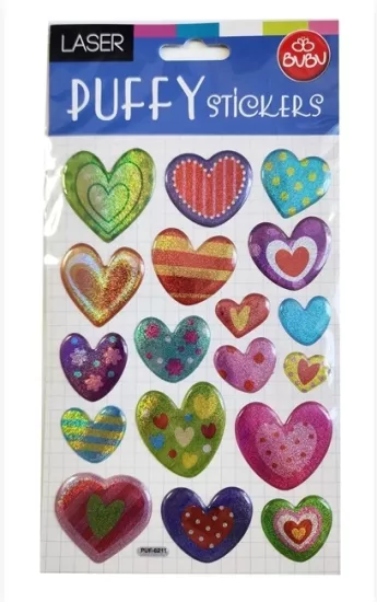 BUBU PUFFY STICKERS - 6211