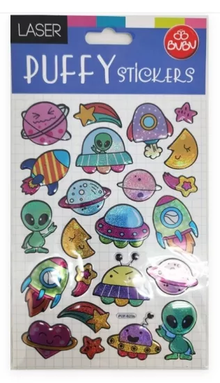 BUBU PUFFY STICKERS - 6206