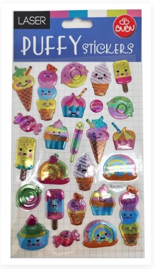 BUBU PUFFY STICKERS - 6210