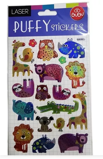 BUBU PUFFY STICKERS - 6207