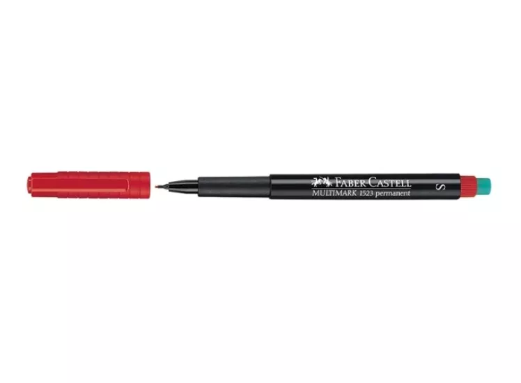 FABER CASTELL PERMANENT S KIRMIZI ASETAT