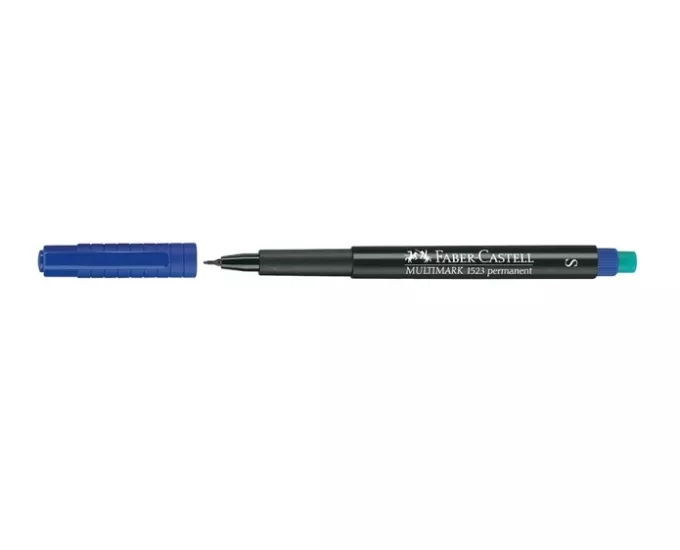 FABER CASTELL PERMANENT S MAVİ  ASETAT
