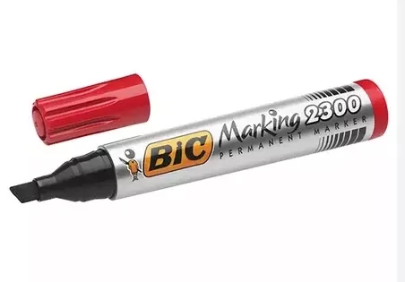 BIC MARKER 2300 KESİK UÇ KIRMIZI