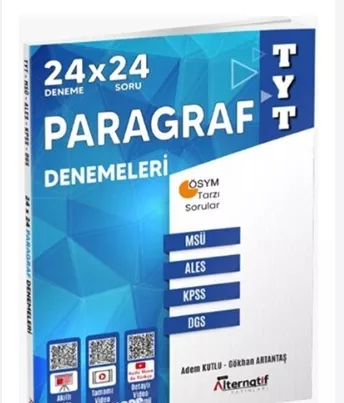 TYT ALTERNATİF 24X24 PARAGRAF DENEMELERİ