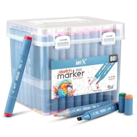 ART-X SKETCH MARKER DUO 80’Lİ SET