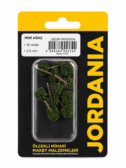 JORDANİA MİNİ AĞAÇ 2,5CM KOYU YEŞİL