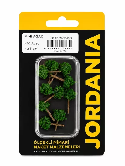 JORDANİA MİNİ AĞAÇ 2,5CM AÇIK YEŞİL